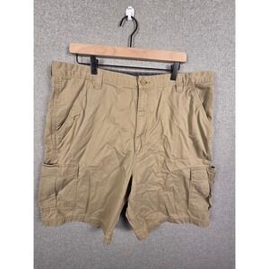 Wrangler Hero Mens 40 Tan Khaki Cargo Shorts Cotton Twill 60CMWGR
